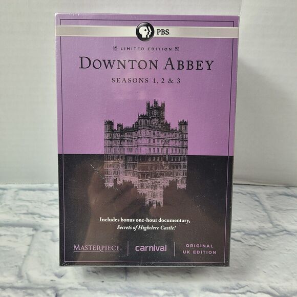 Downton Abbey Seasons 1, 2 & 3 DVD Set PBS Masterpiece UK Show Factory Sealed - Picture 1 of 8